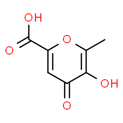 ChemSpider 2D Image | 5-Hydroxy-6-methyl-4-oxo-4H-pyran-2-carboxylic acid | C7H6O5