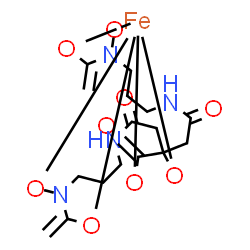ChemSpider 2D Image | [2-(Hydroxy-kappaO)-4-[(3-{(hydroxy-kappaO)[1-(hydroxy-kappaO)vinyl]amino}propyl)amino]-2-{2-[(3-{(hydroxy-kappaO)[1-(hydroxy-kappaO)vinyl]amino}propyl)amino]-2-oxoethyl}-4-oxobutanoato(6-)-kappaO]iro
n | C16H22FeN4O9