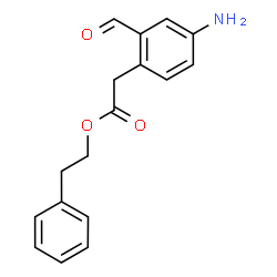 ChemSpider 2D Image | 2-Phenylethyl (4-amino-2-formylphenyl)acetate | C17H17NO3