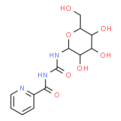 ChemSpider 2D Image | N-[(2-Pyridinylcarbonyl)carbamoyl]-beta-D-glucopyranosylamine | C13H17N3O7