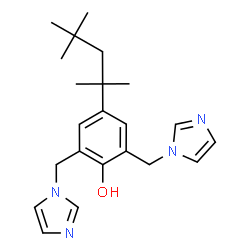 ChemSpider 2D Image | Bis-Imidazole phenol IDH1 inhibitor | C22H30N4O