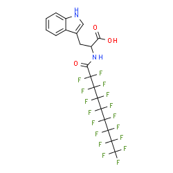 ChemSpider 2D Image | N-(2,2,3,3,4,4,5,5,6,6,7,7,8,8,9,9,9-Heptadecafluorononanoyl)-L-tryptophan | C20H11F17N2O3