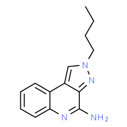 ChemSpider 2D Image | 2-Butyl-2H-pyrazolo[3,4-c]quinolin-4-amine | C14H16N4
