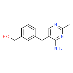 ChemSpider 2D Image | {3-[(4-Amino-2-methyl-5-pyrimidinyl)methyl]phenyl}methanol | C13H15N3O