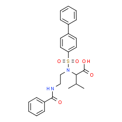 ChemSpider 2D Image | N-[2-(Benzoylamino)ethyl]-N-(4-biphenylylsulfonyl)-D-valine | C26H28N2O5S