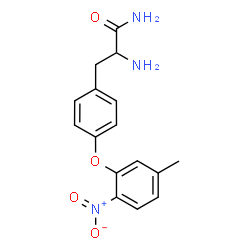 ChemSpider 2D Image | O-(5-Methyl-2-nitrophenyl)-D-tyrosinamide | C16H17N3O4