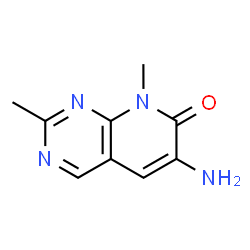 ChemSpider 2D Image | 6-Amino-2,8-dimethylpyrido[2,3-d]pyrimidin-7(8H)-one | C9H10N4O