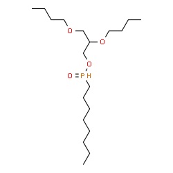 ChemSpider 2D Image | (2R)-2,3-Dibutoxypropyl octylphosphinate | C19H41O4P