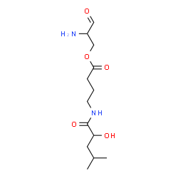 ChemSpider 2D Image | (2S)-2-Amino-3-oxopropyl 4-{[(2S)-2-hydroxy-4-methylpentanoyl]amino}butanoate | C13H24N2O5