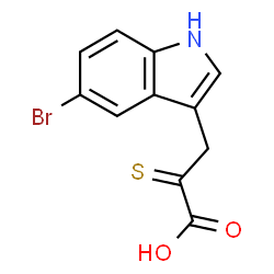 ChemSpider 2D Image | 3-(5-Bromo-1H-indol-3-yl)-2-thioxopropanoic acid | C11H8BrNO2S