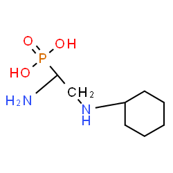 ChemSpider 2D Image | [(1R)-1-Amino-2-(cyclohexylamino)ethyl]phosphonic acid | C8H19N2O3P