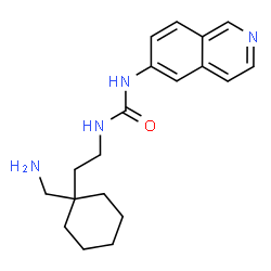 ChemSpider 2D Image | 1-{2-[1-(Aminomethyl)cyclohexyl]ethyl}-3-Isoquinolin-6-Ylurea | C19H26N4O