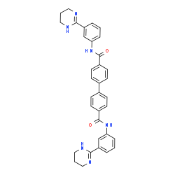 ChemSpider 2D Image | N,N'-Bis[3-(1,4,5,6-tetrahydro-2-pyrimidinyl)phenyl]-4,4'-biphenyldicarboxamide | C34H32N6O2