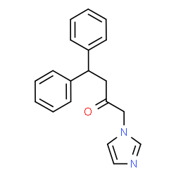 ChemSpider 2D Image | 1-(1H-Imidazol-1-yl)-4,4-diphenyl-2-butanone | C19H18N2O
