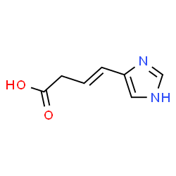 ChemSpider 2D Image | (3E)-4-(1H-Imidazol-4-yl)-3-butenoic acid | C7H8N2O2