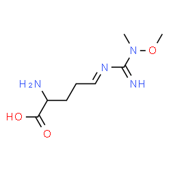 ChemSpider 2D Image | (5E)-5-[(N-Methoxy-N-methylcarbamimidoyl)imino]-L-norvaline | C8H16N4O3