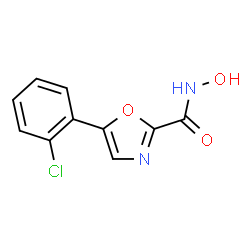 ChemSpider 2D Image | 5-(2-Chlorophenyl)-N-hydroxy-1,3-oxazole-2-carboxamide | C10H7ClN2O3