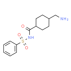ChemSpider 2D Image | 4-(Aminomethyl)-N-(Benzenesulfonyl)cyclohexanecarboxamide | C14H20N2O3S