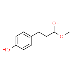 ChemSpider 2D Image | 4-[(3S)-3-Hydroxy-3-methoxypropyl]phenol | C10H14O3
