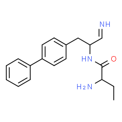 ChemSpider 2D Image | (2S)-2-Amino-N-[(2S)-1-(4-biphenylyl)-3-imino-2-propanyl]butanamide | C19H23N3O