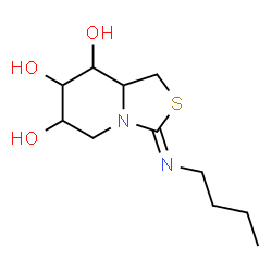 ChemSpider 2D Image | (3Z,6S,7R,8S,8aS)-3-(Butylimino)hexahydro[1,3]thiazolo[3,4-a]pyridine-6,7,8-triol | C11H20N2O3S