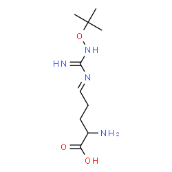 ChemSpider 2D Image | (5e)-5-[(N-Tert-Butoxycarbamimidoyl)imino]-L-Norvaline | C10H20N4O3