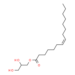 ChemSpider 2D Image | (2S)-2,3-Dihydroxypropyl (7Z)-7-pentadecenoate | C18H34O4
