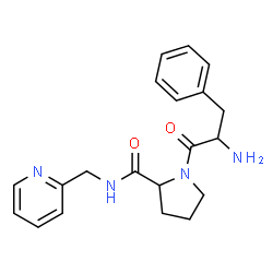 ChemSpider 2D Image | D-Phenylalanyl-N-(2-pyridinylmethyl)-L-prolinamide | C20H24N4O2