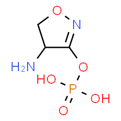 ChemSpider 2D Image | (4R)-4-Amino-4,5-dihydro-1,2-oxazol-3-yl dihydrogen phosphate | C3H7N2O5P