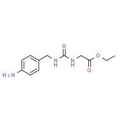 ChemSpider 2D Image | Ethyl N-[(4-aminobenzyl)carbamoyl]glycinate | C12H17N3O3