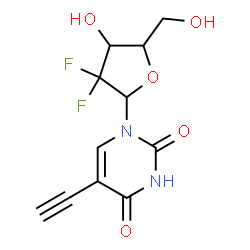 ChemSpider 2D Image | 2'-Deoxy-5-ethynyl-2',2'-difluorouridine | C11H10F2N2O5