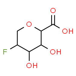 ChemSpider 2D Image | 2,6-Anhydro-5-deoxy-5-fluoro-L-idonic acid | C6H9FO5