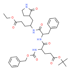 ChemSpider 2D Image | Ethyl (5s,8s,11r)-8-Benzyl-5-(3-Tert-Butoxy-3-Oxopropyl)-3,6,9-Trioxo-11-{[(3s)-2-Oxopyrrolidin-3-Yl]methyl}-1-Phenyl-2-Oxa-4,7,10-Triazatetradecan-14-Oate | C37H50N4O9