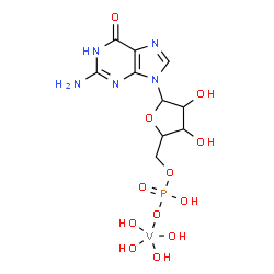 ChemSpider 2D Image | Vanadium(5+) hydroxide 5'-O-[(R)-hydroxyphosphinato]guanosine (1:4:1) | C10H17N5O12PV