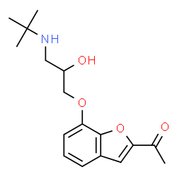 ChemSpider 2D Image | 1-[7-[3-[(1,1-Dimethylethyl)amino]-2-hydroxypropoxy]-2-benzofuranyl]ethanone | C17H23NO4