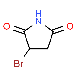 ChemSpider 2D Image | 3-Bromo-2,5-pyrrolidinedione | C4H4BrNO2
