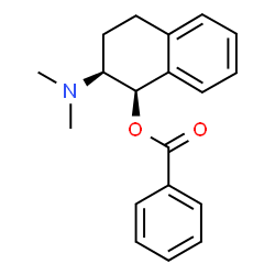 ChemSpider 2D Image | (1R,2S)-2-(Dimethylamino)-1,2,3,4-tetrahydro-1-naphthalenyl benzoate | C19H21NO2