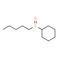 ChemSpider 2D Image | (Pentylsulfinyl)cyclohexane | C11H22OS