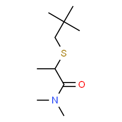 ChemSpider 2D Image | 2-[(2,2-Dimethylpropyl)sulfanyl]-N,N-dimethylpropanamide | C10H21NOS