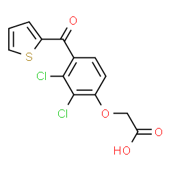 ChemSpider 2D Image | Tienilic acid | C13H8Cl2O4S
