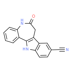 ChemSpider 2D Image | 9-cyano paullone | C17H11N3O
