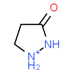 ChemSpider 2D Image | 3-Oxopyrazolidin-1-ium | C3H7N2O