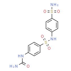 ChemSpider 2D Image | 4-(Carbamoylamino)-N-(4-sulfamoylphenyl)benzenesulfonamide | C13H14N4O5S2