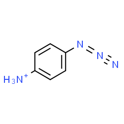 ChemSpider 2D Image | 4-(2lambda~5~-1-Triazen-2-yn-1-yl)anilinium | C6H7N4
