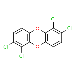 ChemSpider 2D Image | 1,2,6,7-Tetrachlorooxanthrene | C12H4Cl4O2