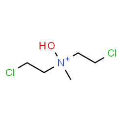 ChemSpider 2D Image | Bis(2-chloroethyl)(hydroxy)methylammonium | C5H12Cl2NO