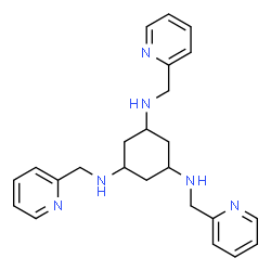 ChemSpider 2D Image | N,N',N''-Tris(2-pyridinylmethyl)-1,3,5-cyclohexanetriamine | C24H30N6