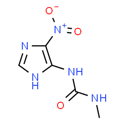ChemSpider 2D Image | 1-Methyl-3-(4-nitro-1H-imidazol-5-yl)urea | C5H7N5O3