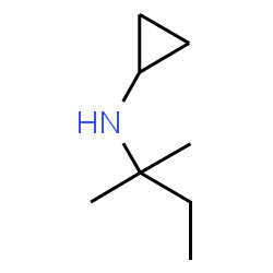 ChemSpider 2D Image | N-(2-Methyl-2-butanyl)cyclopropanamine | C8H17N