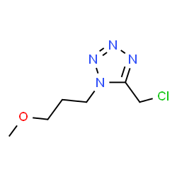 ChemSpider 2D Image | 5-(Chloromethyl)-1-(3-methoxypropyl)-1H-tetrazole | C6H11ClN4O